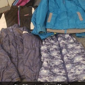 Girls size 7/8 winter coats and vest